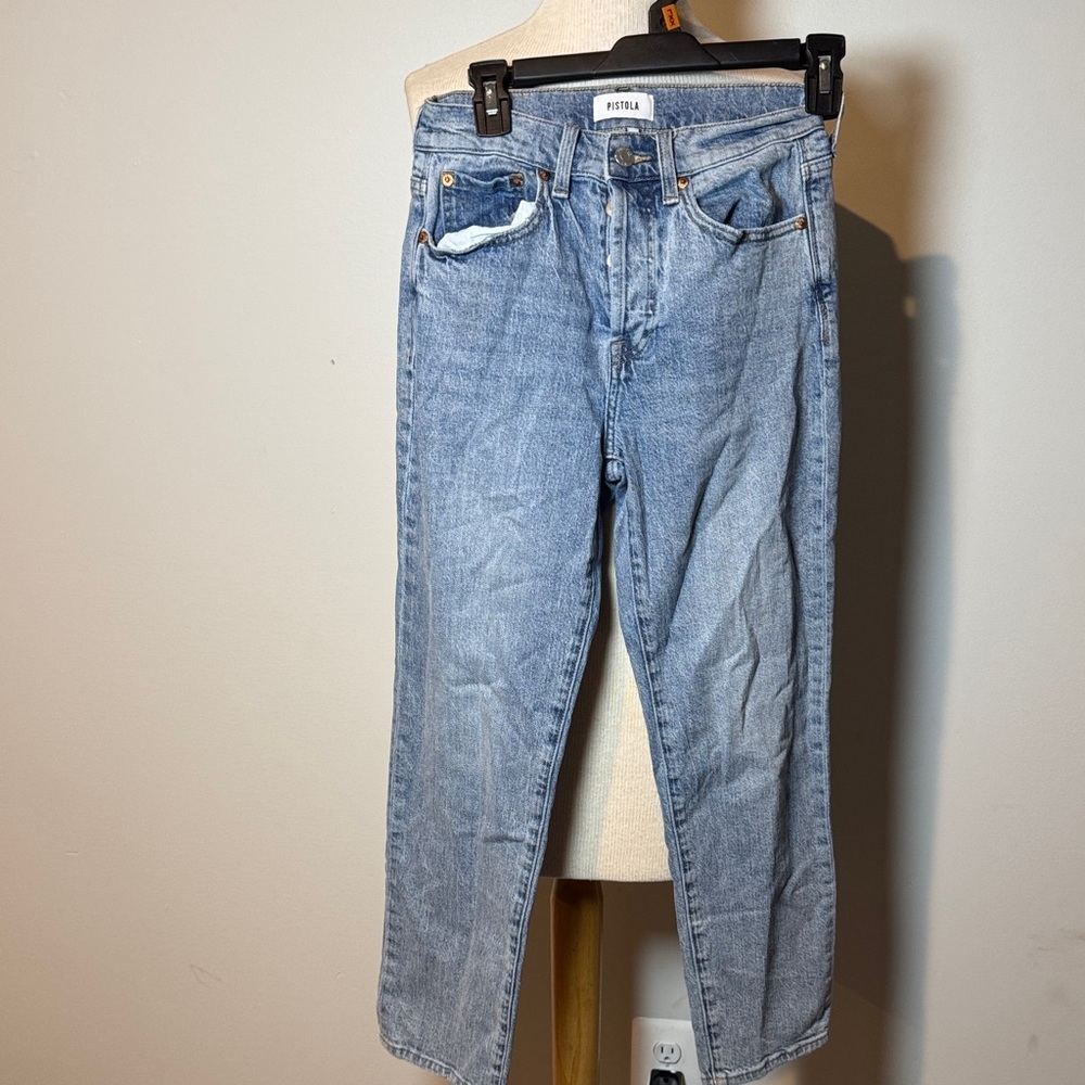 Pistola Women's‎ Straight Jeans in Light Blue